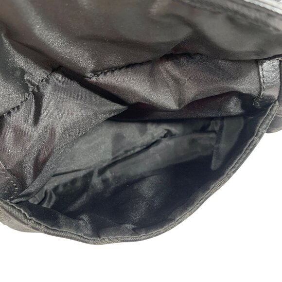 COACH Soho Black Jacquard Signature Logo Leather Trim Hand Bag NO STRAP or TAG - Picture 11 of 12